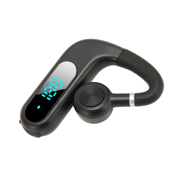 Bluetooth-øretelefon V5.3 støjreducerende håndfri øretelefon Ultralet bærbar 180 graders roterbar mikrofon til virksomheder Sort