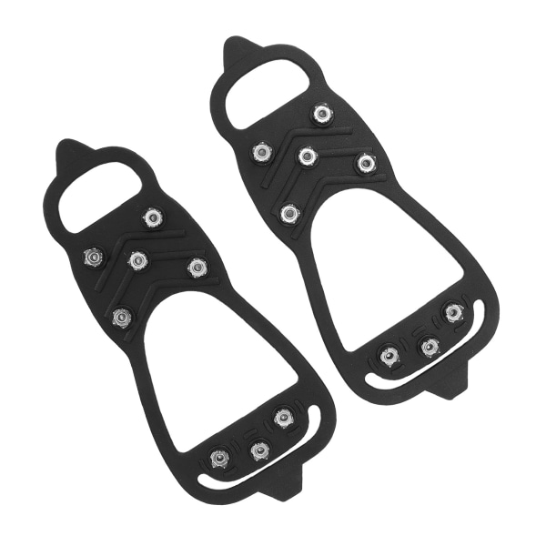Anti-Slip Is-klodser Sko Pigge Stegjern 8 Steel Pigge Walk Traction Snow Grips (L(41-45 Størrelse) )