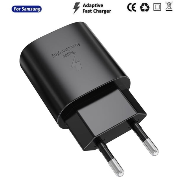 Samsung USB-C Vegglader 25W (Bulk) Svart—PA