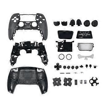 Til PS5 Controller Hus Skal Udskiftningssæt BDM-030 Front Bagside Cover med Ledende Pad til P5
