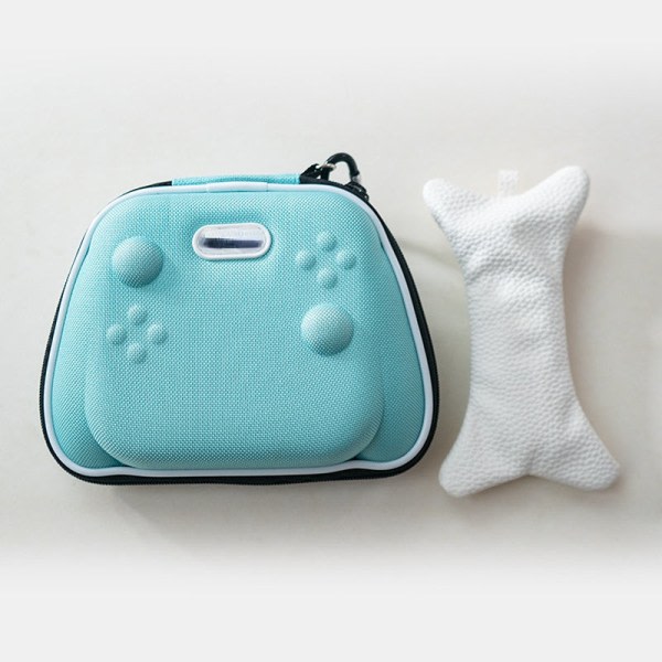 För Nintendo Switch JoyCon Förvaringsväska JC Hard Bag Handtag Bärrem Grip Förvaringsväska Ljusblå