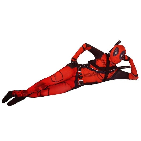 Deadpool Superhjälte Halloween Party Cosplay Kostym zy 170*180cm.pa
