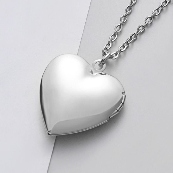 2ST Kaulakoru Valokuva Kuva Locket HOPEA Hopea Silver