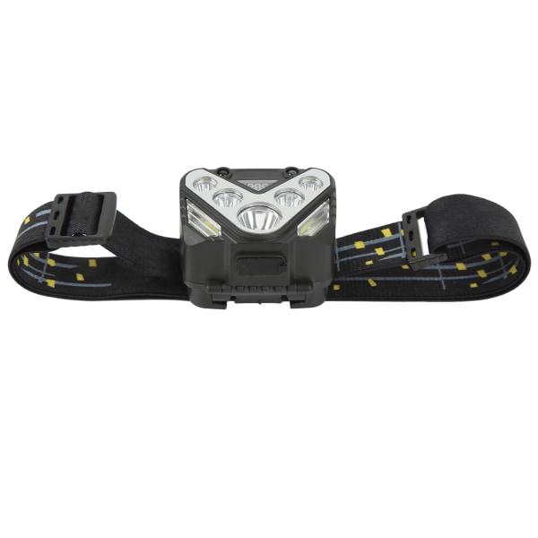 Rörelsesensor Pannlampa USB Uppladdningsbar Smart LED-strålkastare Super Ljus Huvudmonterad för utomhuslöpning Fotvandring Fiske