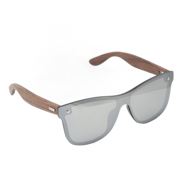 Solglasögon UV400 Flexibel Hållbar Snygga båglösa solglasögon för solskydd Fiskeutflykter Utomhussport Cykling Köra Vit Silver