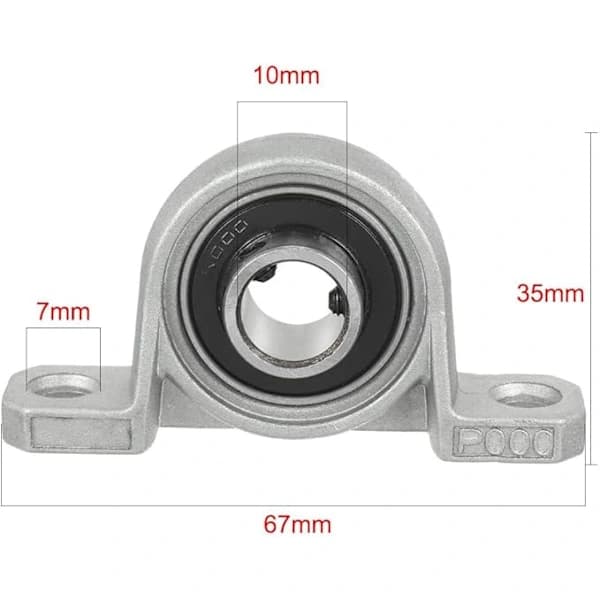 4 stk. 10 mm selvjusterende flangelejer