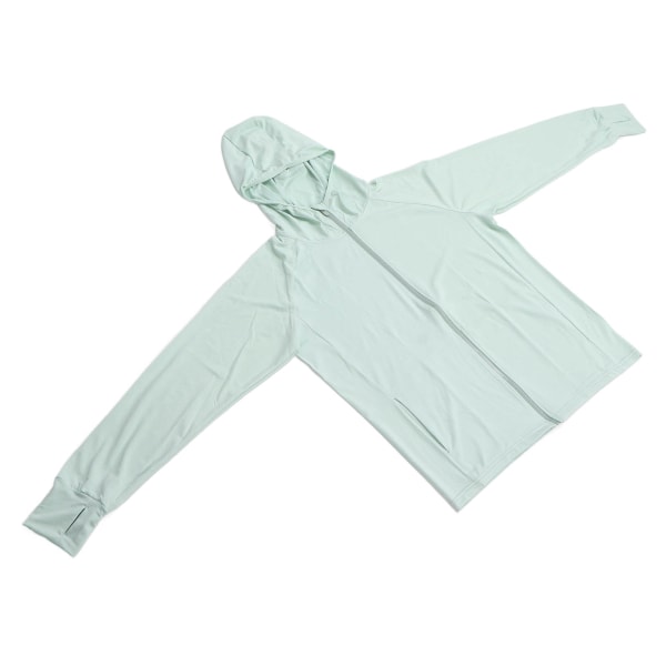 Dame solbeskyttelses hættetrøje sommer udendørs åndbar langærmet UV beskyttelsesjakke (grøn) XL/2XL
