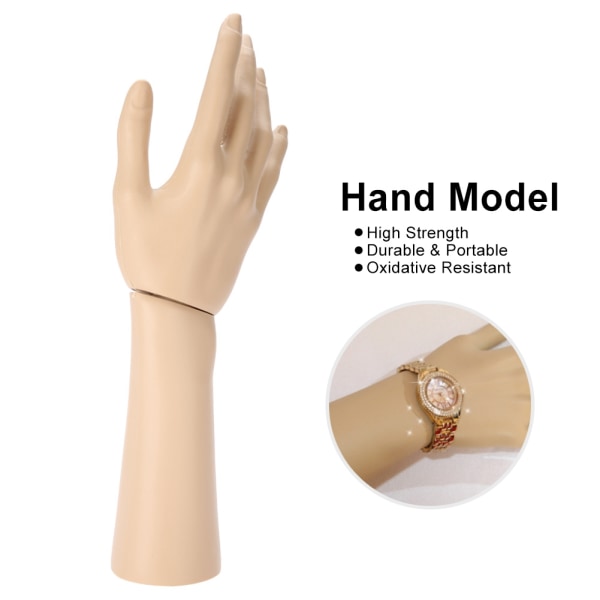 Høj Simuleret PVC Hånd Model Mannequin Hånd Ring Armbånd Smykker Vis Falske Hånd Model