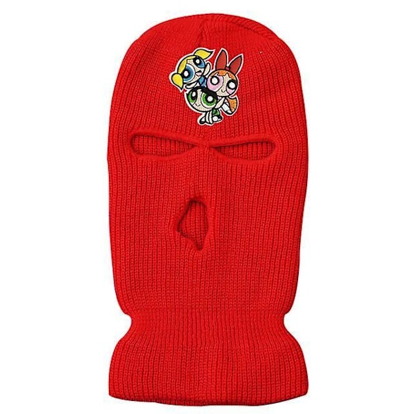 Neon Mask Vinterdeksel 10 Farger Halloween Lue For Fest Motorsykkel Sykkel Ski Red-S