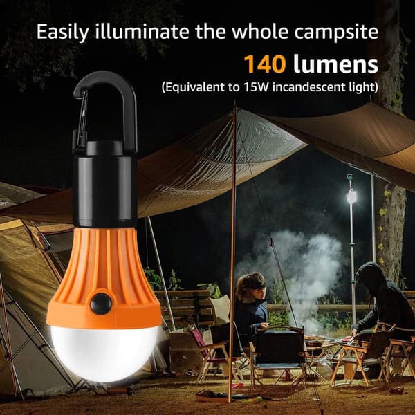 Campinglykt, batteridrevet campinglampe, 4-pakning