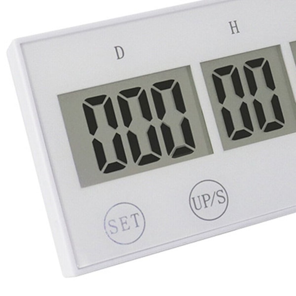 999 Dages Nedtællingsur Elektronisk Digital Timer SORT