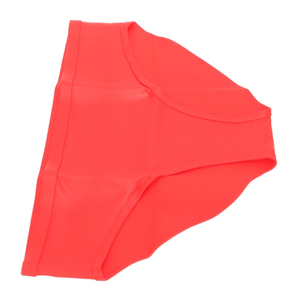 Svømmeshorts for kvinner Rød Myk Elastisk Sømløs Menstruasjonsperiode Silikon svømmebunn for svømmebasseng