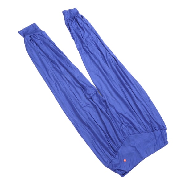 Kvinnor Yogabyxor Royal Blue L Storlek Lös sport långbyxor Casual Style Elastiska byxor med hög midja