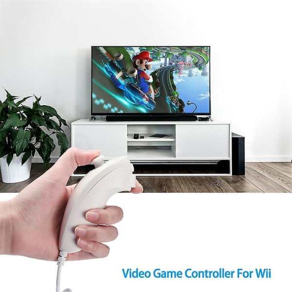 / 2x Nunchuck för Nintendo Wii Wii U Nunchuk fjärrkontroll