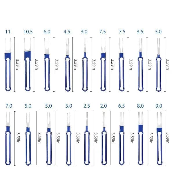 36-piece Terminal Removal Tool Kit, Pin Extractor, Terminal Stripping Kit, Electrical Wire Connector