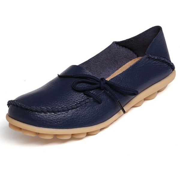 Moderna, halkfria loafers i läder for women Dark blue 23