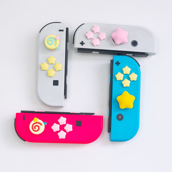 10 st färgglada tumgrepp kompatibla med Nintendo Switch OLED/