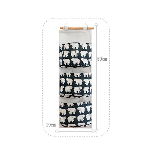 Hängande Förvaringsväska i Tyg (2-pack)