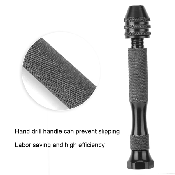 Twist Drill Bit Pin Skrue Træbearbejdning Håndboremaskine til harpiks Model smykker Valnød