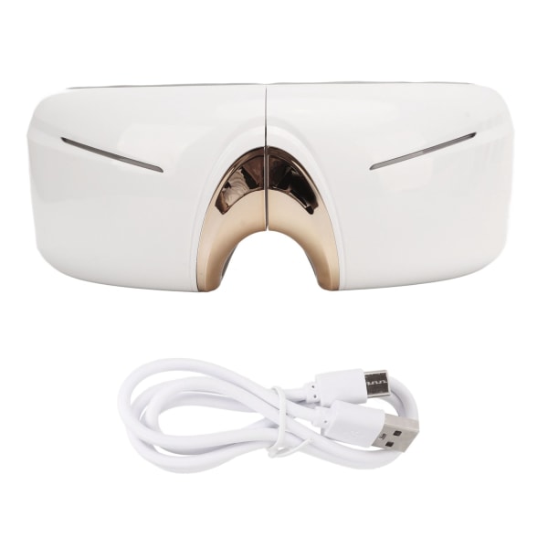 Øyemassasjeapparat Oppladbart øyemassasjeapparat Sammenleggbart Bluetooth musikkoppvarmet øyepleieapparat for kvinner menn