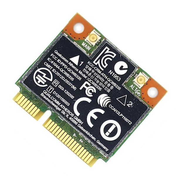 AR9565 WiFi-kort QCWB335 Mini PCIE Bluetooth 4.0 150Mbps 2.4G for XP Win7 Win8 Linux System.pa