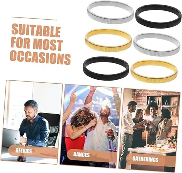 Armband 3 par – Halkfria, elastiska, för långa ärmar