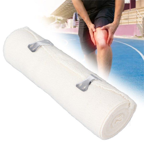 Urheilu elastinen side Wrap hengittävä uudelleen käytettävä solki kiinnitys puristusside 15 cm leveys