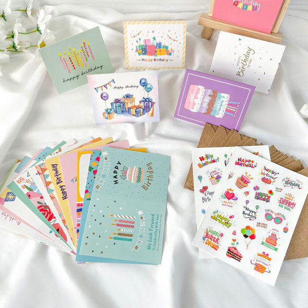 Birthday Card Set KP35 - 20 Cards with Envelopes