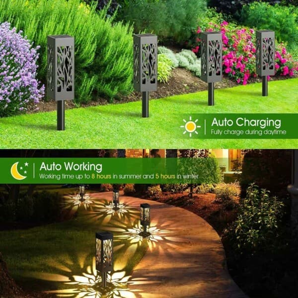 8-pak Solcellelygte til Haven – Udendørs Solcellelampe—pa