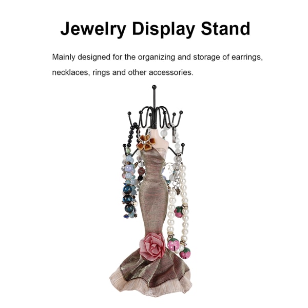 Smyckeshållare Displayställ Heminredning Halsband Örhänge Armband Organizer(liten modell)