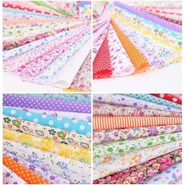 Paris_50 stk 25cm x 25cm Fa Pack Patchwork DIY Søm Quilt Fa Blandet