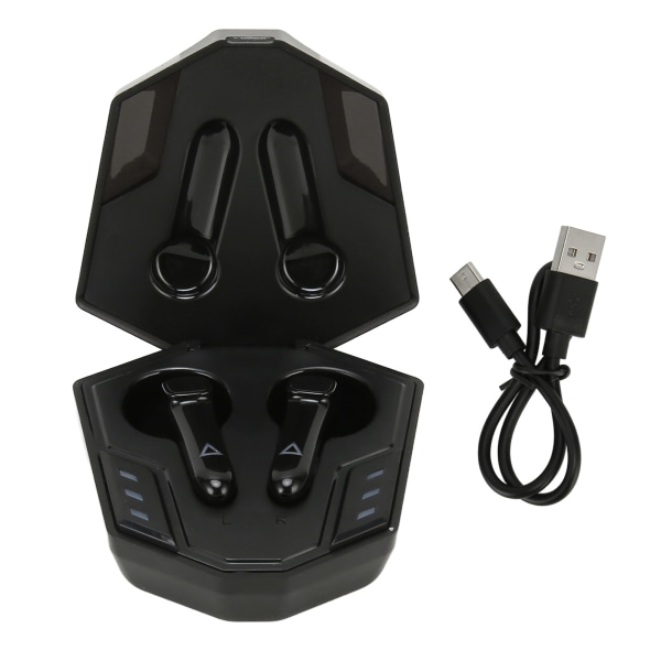 Gaming trådløse ørepropper Bluetooth 5.0 Mini Dazzle Breath Light Gaming-ørepropper med lav ventetid for telefoner, nettbrett