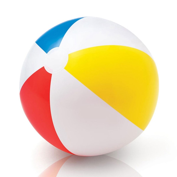 Fire farve strandbold oppustelig badebold til svømmebassin Vandsport til børn Voksne 51 cm