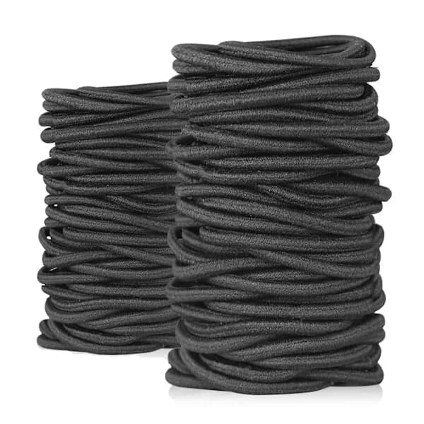50 Hårbånd, 4mm Elastiske Bånd, Hårstrikker, DIY Tilbehør