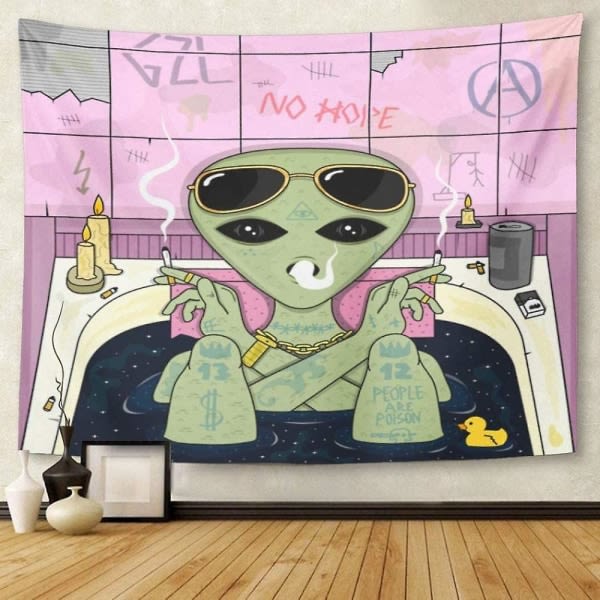 Alien dekorativ duk
