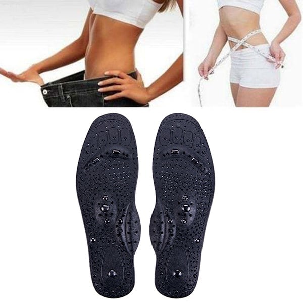Paris Magnetiska terapiinnersulor för viktminskning, fotmassage, hälsovård, skomatta, pad, akupunktur, massageinnersula