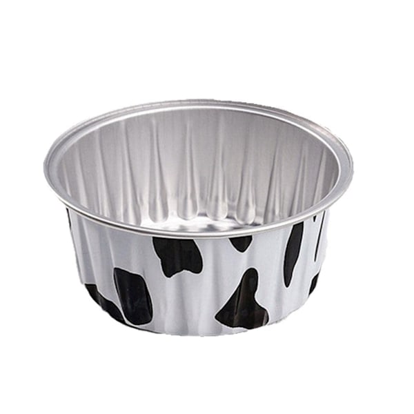 Alumiinifolio-leivonnaiset, 50 kpl uudelleenkäytettäviä alumiinifolio-muotteja Ramekins Cupcake-leivonnaiset Mini-vanukkaiden muotteja syntymäpäiville jouluun (130 ml)