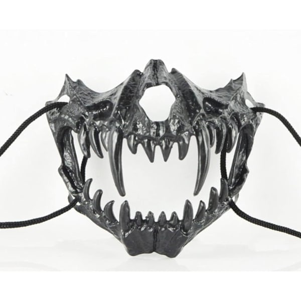 Paris_Halloween Maskerad Mask Rollspel Varulv Mask Halvt Ansikte Dödskalle Skräckmask