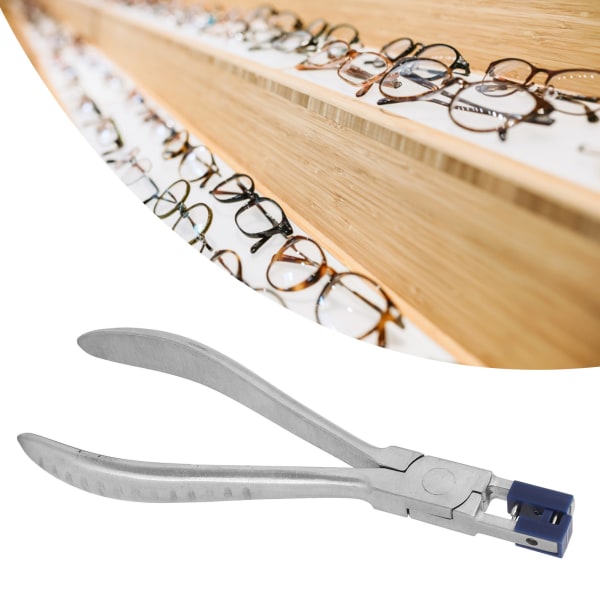 Brilletang i rustfrit stål Høj hårdhed dobbelt gummiprop Forhindrer glidning af briller Reparationsværktøj til optiske butikker