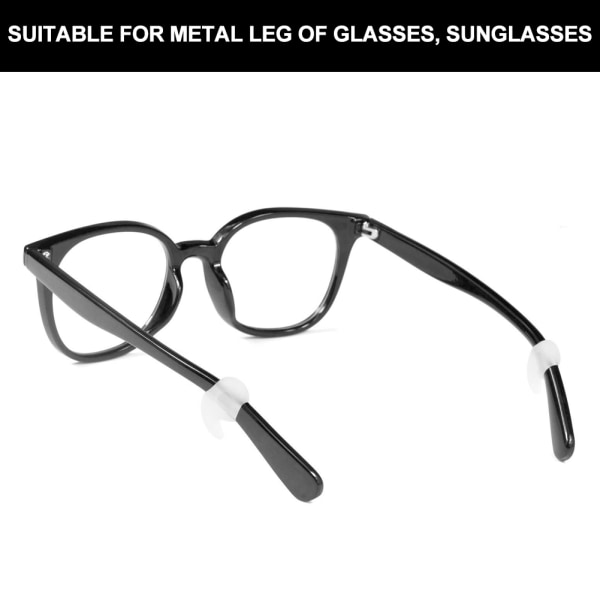 20 par briller Anti-skli ørekrok Slitebestandig myk silikonsolbriller Ørekrok for briller