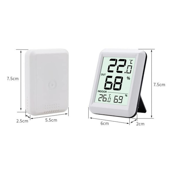 Paris Trådlös Wifi-termometer Digital termohygrometer inomhus utomhus