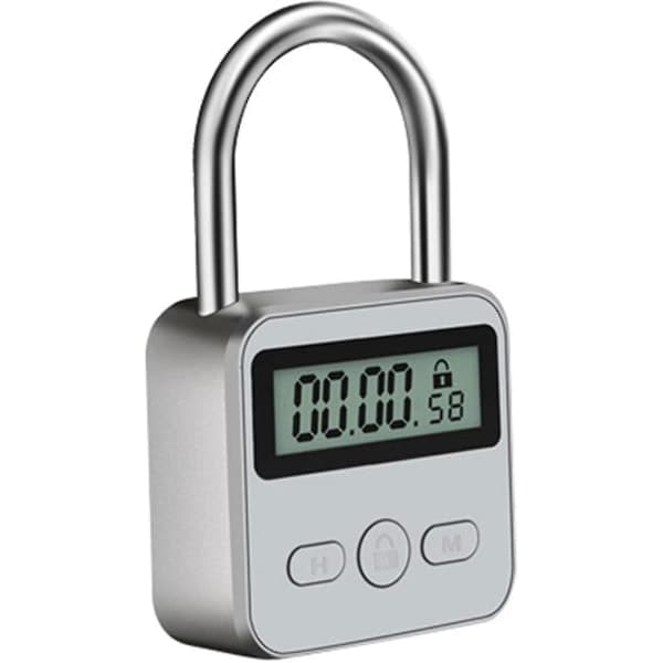 Smart tidslås, 99 timer Max Timing Lock med LCD-skjerm Multifunksjonell elektronisk reisetimer AY -t