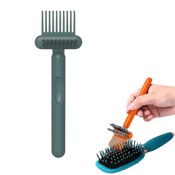 2 i 1 kamrengjøringsbørste hårbørsterenseverktøy hårbørstefjerner Rake hårbørsterengjøringsverktøy Fjerne hårstøv Hjem og salong