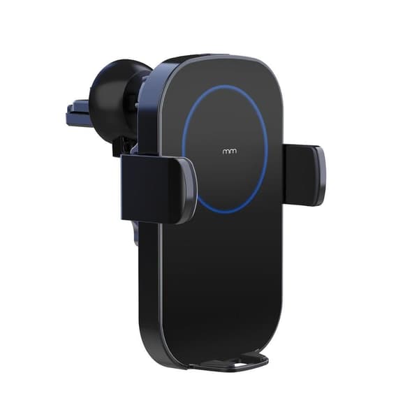 Qi-oplader med to beslag