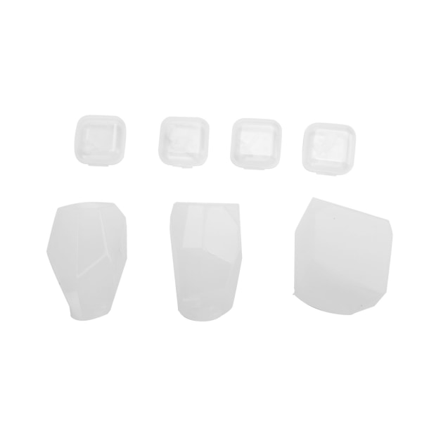 3 stk silikonstøpeformer med 4 stk boks roseform DIY håndlaget verktøy for å lage smykker