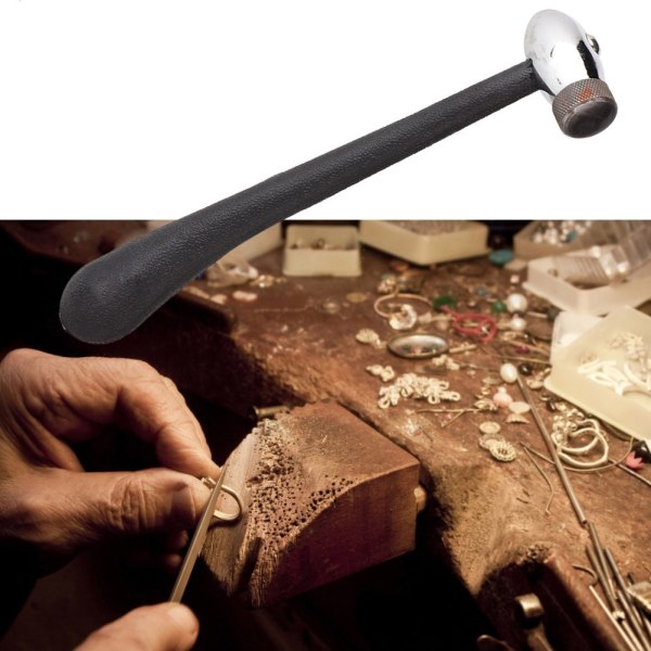 Mini bærbart smykkeur reparation Rund Hammer DIY reparationsværktøj med tre hoveder