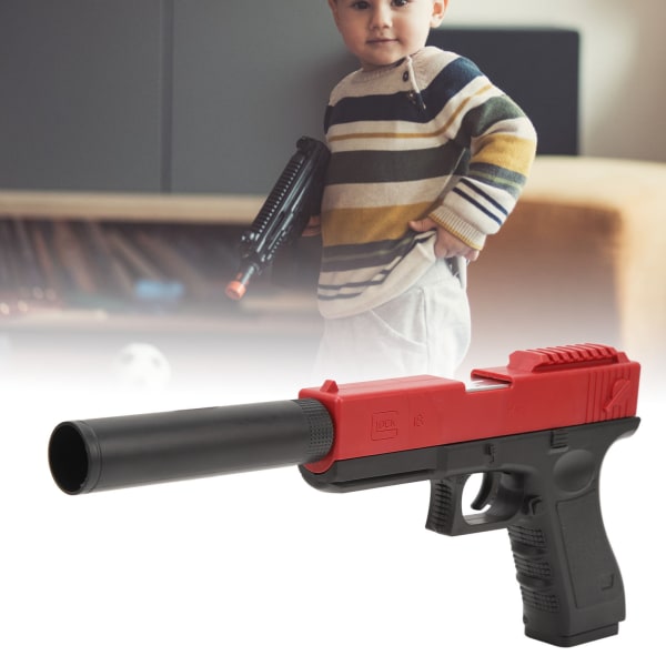 Shell-udkastende legetøj Sikker blød EVA-skumbold Auto-udstødning skydelegetøj til børn rød og sort
