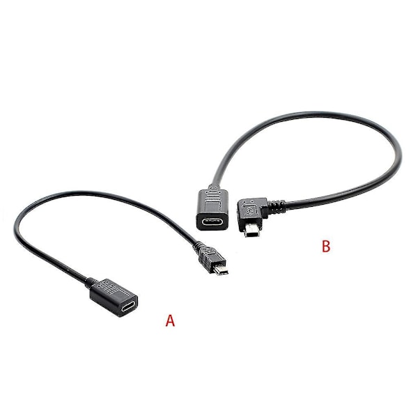 USB C till mini USB 2.0 adapter typ C hona till mini USB hane adapterkabel