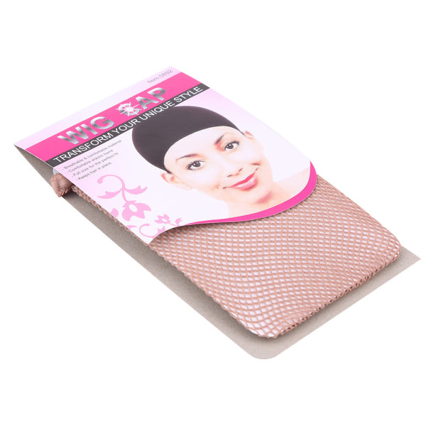 30 stk/pakke Nylon parykkhette kvinner Elastisk strekkbart hår Mesh Net Kaffe