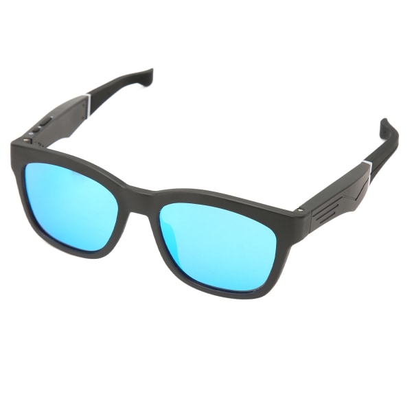 Smarta Bluetooth glasögon Benledning Brusreducering Bluetooth 5.0 trådlösa solglasögon för semester Strandkörning Blå